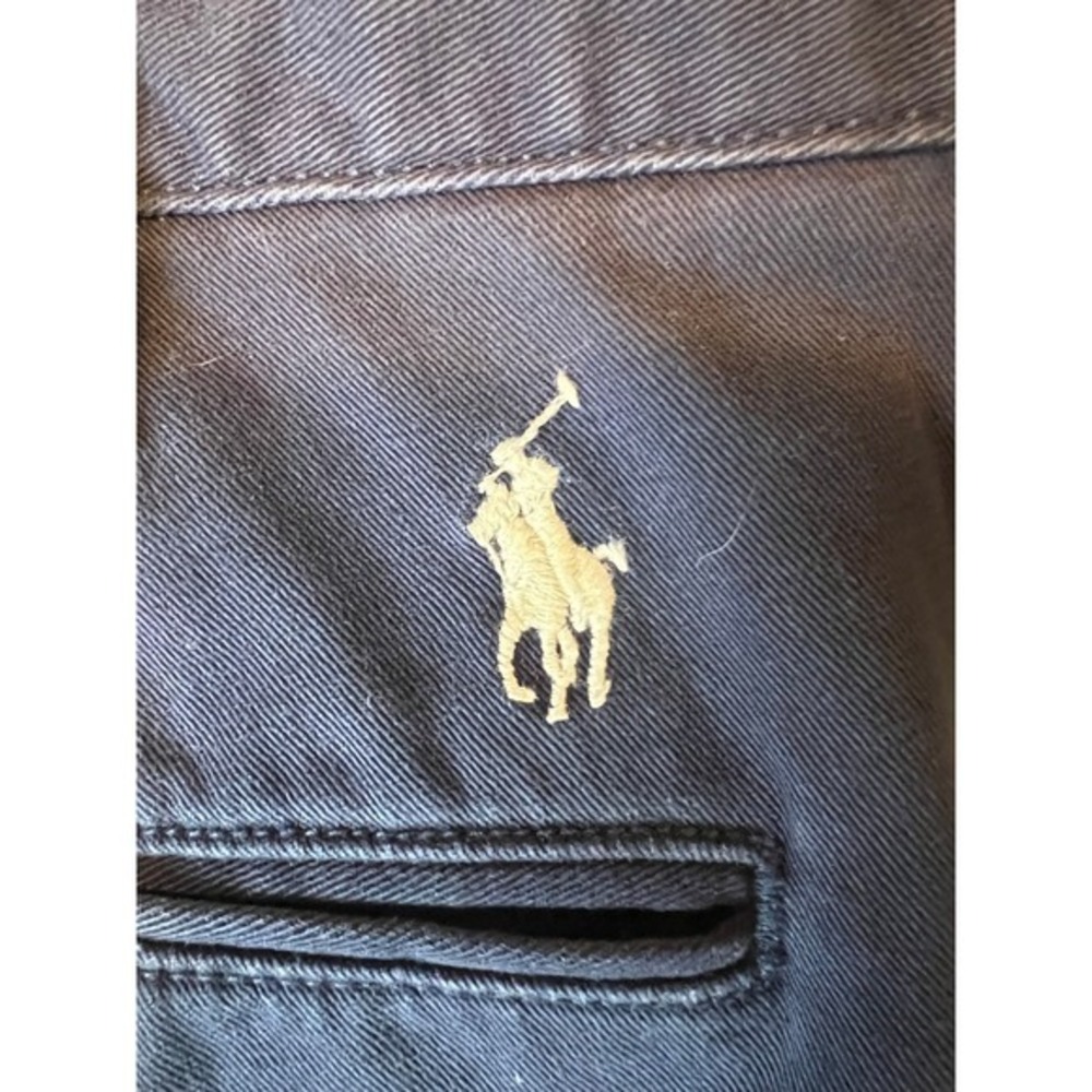 Polo Ralph Lauren Mens Relaxed Fit Chino Shorts Navy Blue Size 38 Cotton Twill - Picture 3 of 4